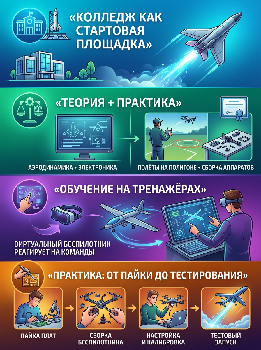 Обучение управлению БПЛА